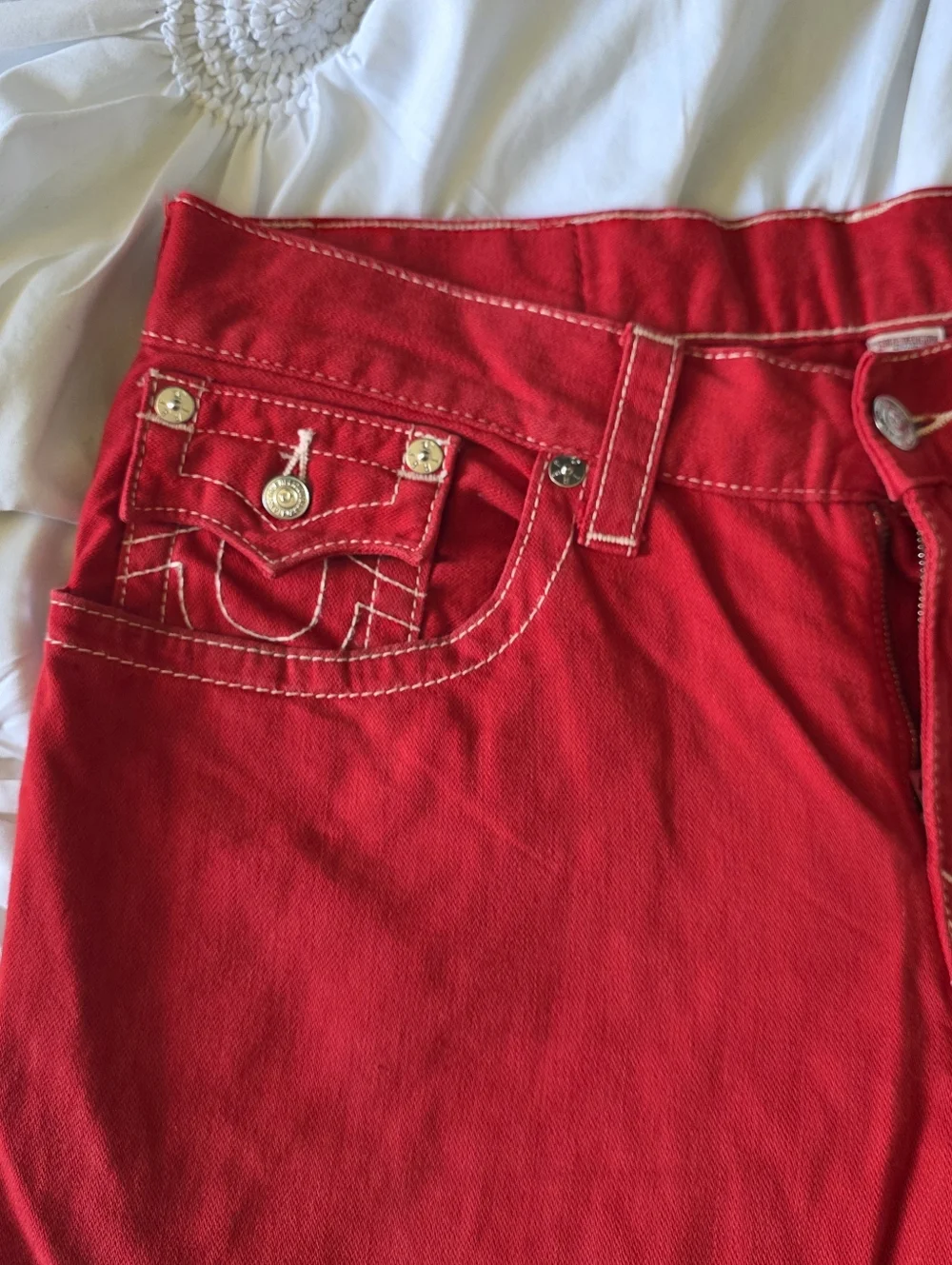Men TRUE RELIGION red jeans 👖 size 36